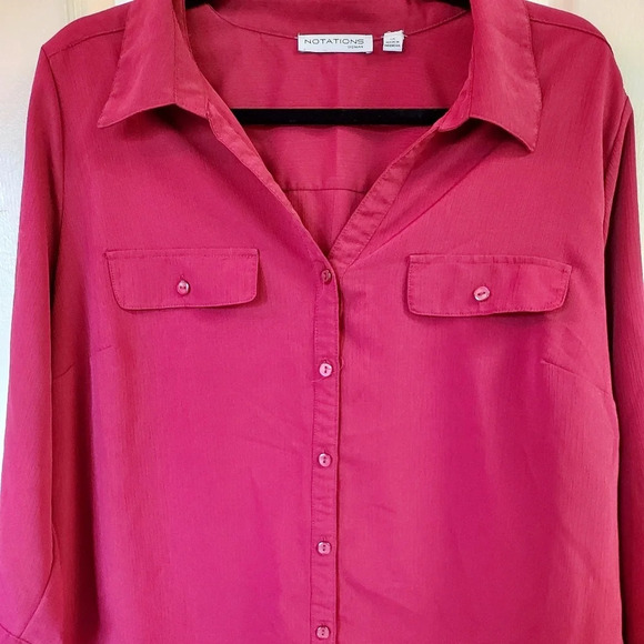 Notations Mauroon 3/4 Sleeve Blouse - Picture 1 of 7